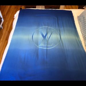 Authentic Louis Vuitton Blue Scarf